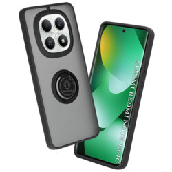 Husa Xiaomi Redmi Note 15 4G Techsuit Glinth cu inel suport stand magnetic, negru