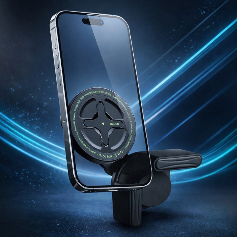 Suport auto cu incarcare wireless pentru masini EV 15W Blueo, negru