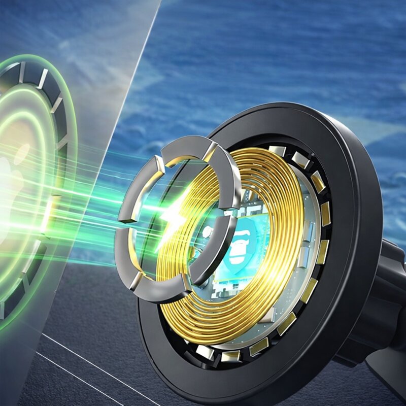 Suport auto cu incarcare wireless pentru masini EV 15W Blueo, negru