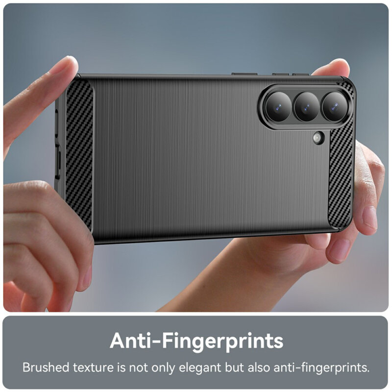 Husa Samsung Galaxy S26 Plus Techsuit Carbon Silicone, negru