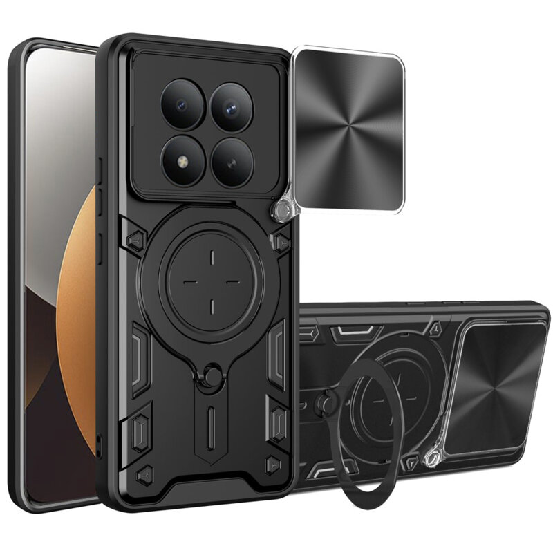 Husa Xiaomi Poco M8 Pro 5G Techsuit CamGuard Pro, negru