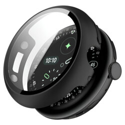 [Pachet 360°] Husa + folie Google Pixel Watch 4 41mm Techsuit Defense, negru