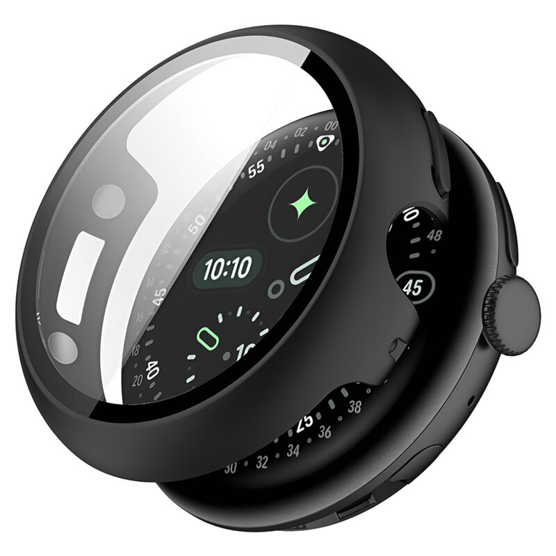 [Pachet 360°] Husa + folie Google Pixel Watch 4 41mm Techsuit Defense, negru