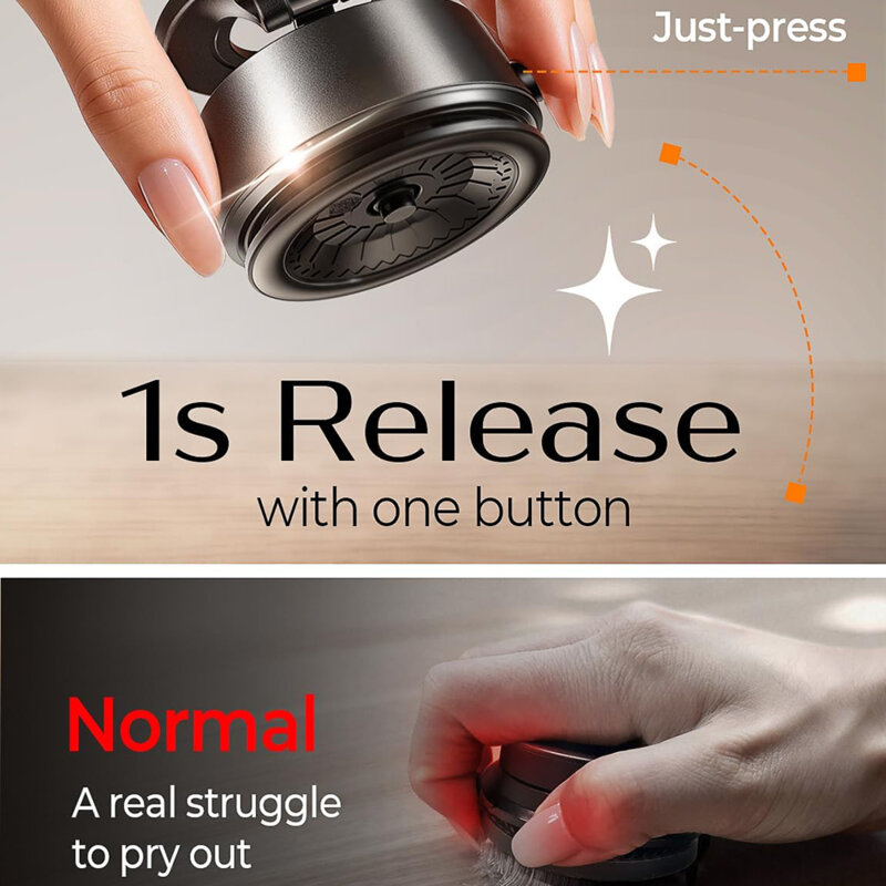 Suport telefon auto magnetic, electric Lisen, 130mAh, gri, A690