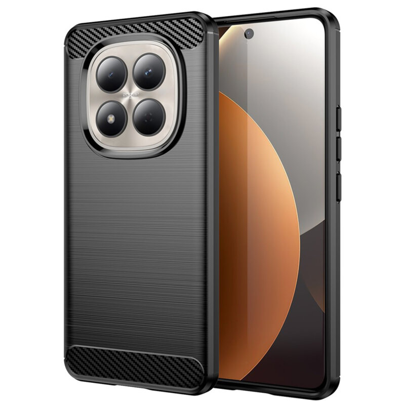 Husa Xiaomi Redmi Note 15 Pro 5G Techsuit Carbon Silicone, negru