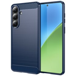 Husa Samsung Galaxy S26 Plus Techsuit Carbon Silicone, albastru