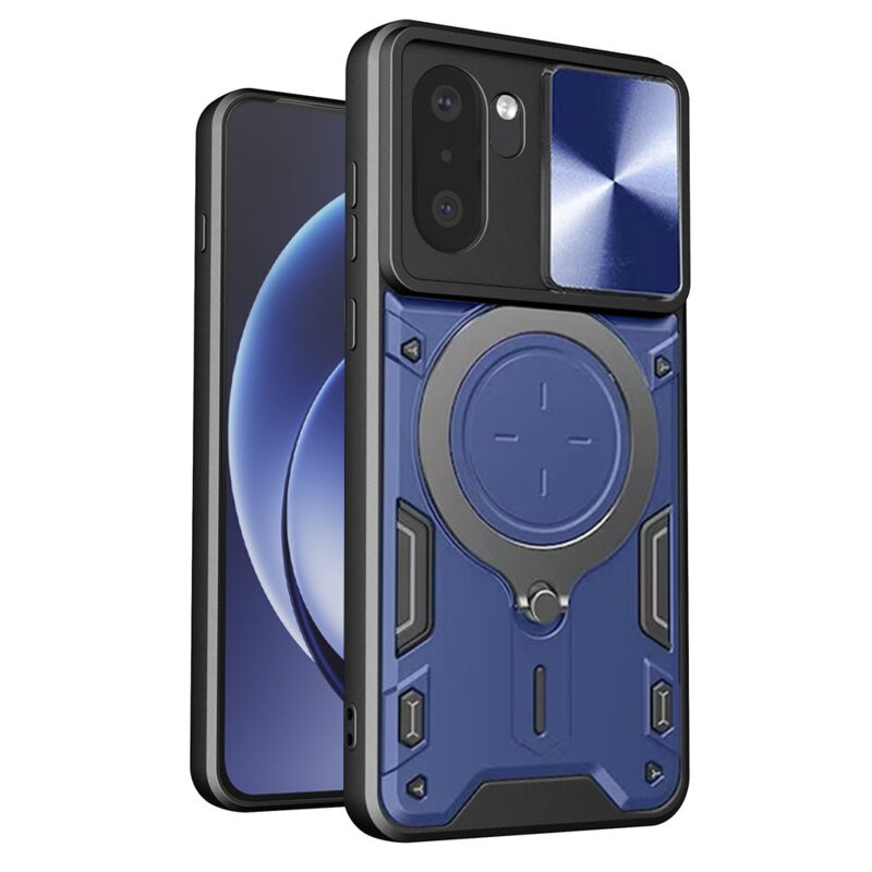 Husa OnePlus 15R Techsuit CamGuard Pro, albastru