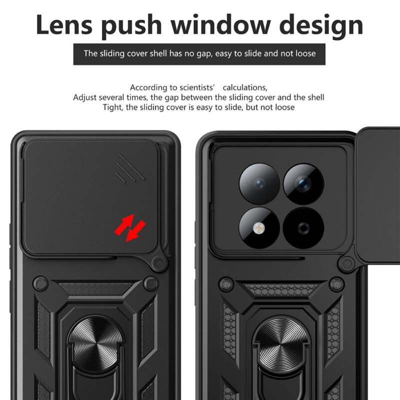Husa Xiaomi Poco M8 Pro 5G protectie camera Techsuit CamShield Series, albastru