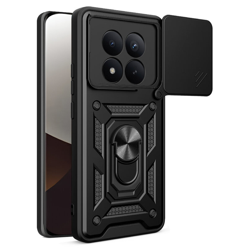 Husa Xiaomi Redmi Note 15 Pro+ 5G protectie camera Techsuit CamShield Series, negru