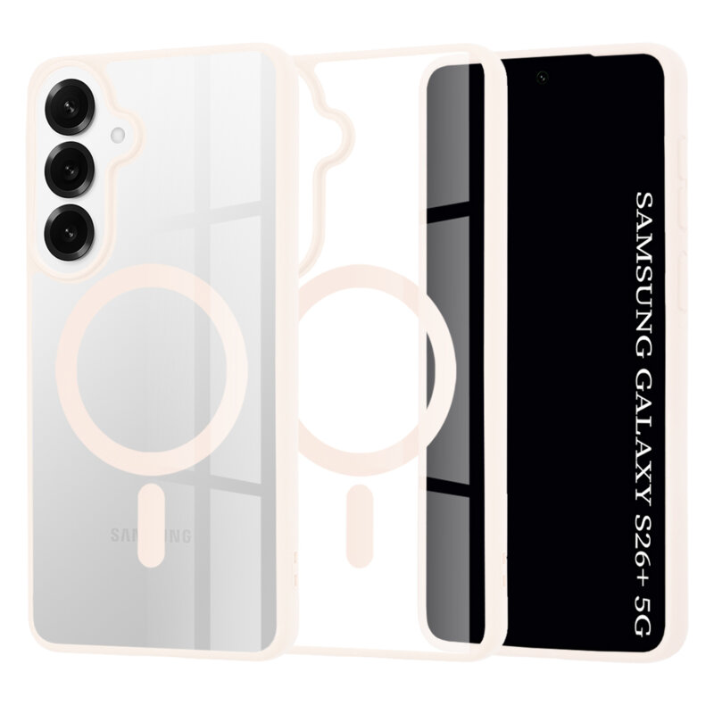 Husa Samsung Galaxy S26 Plus Techsuit MagSafe Pro, roz