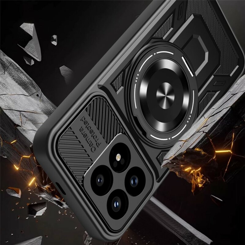 Husa Xiaomi Poco F8 Pro Techsuit RuggedCam, negru