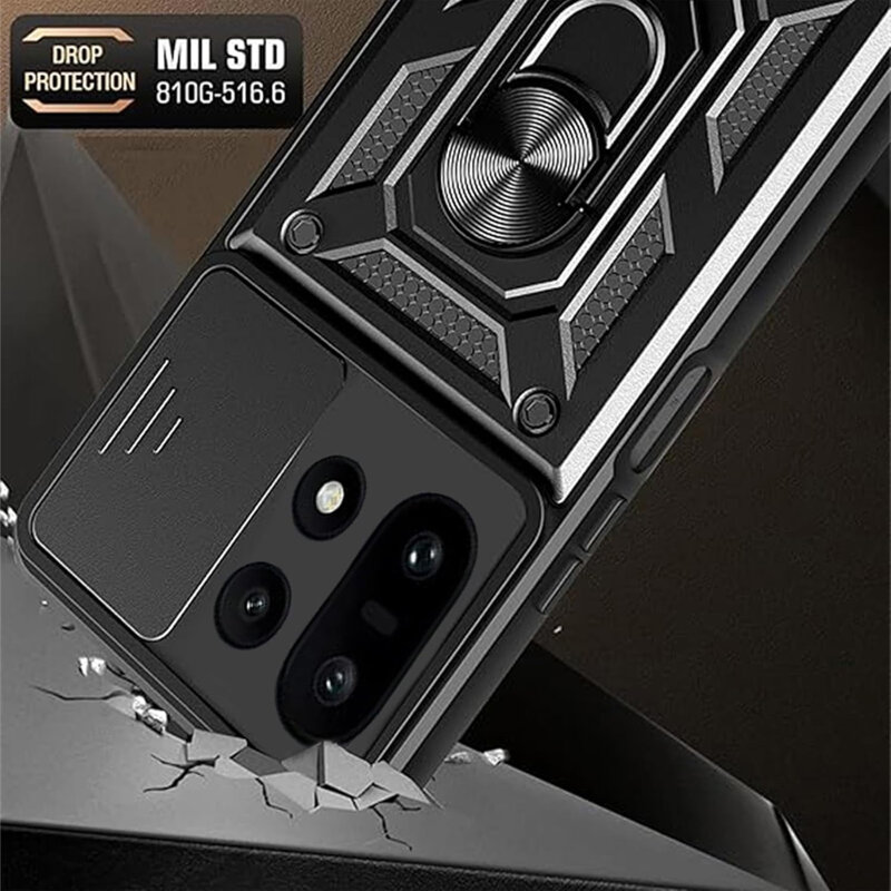 Husa OnePlus 15R protectie camera Techsuit CamShield Series, albastru