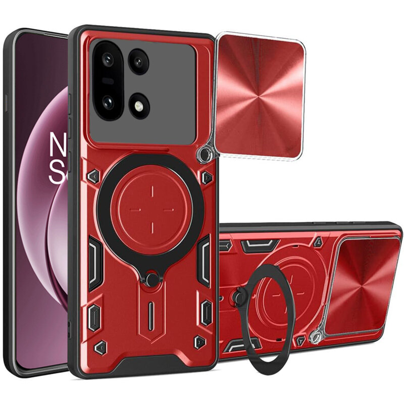 Husa OnePlus 15 Techsuit CamGuard Pro, rosu