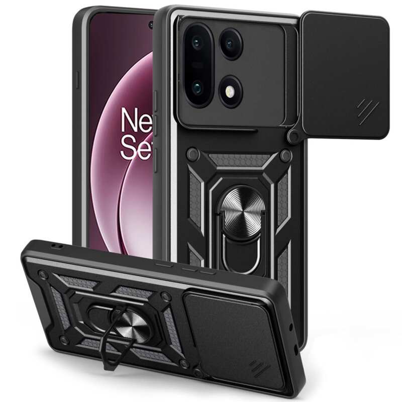 Husa OnePlus 15 protectie camera Techsuit CamShield Series, negru