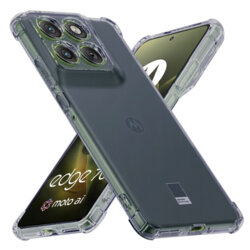 Husa Motorola Edge 70 Techsuit Shockproof Clear Silicone, fumuriu