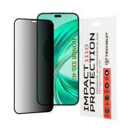 Folie sticla Honor X8b Techsuit 111D Privacy Full Glue, negru
