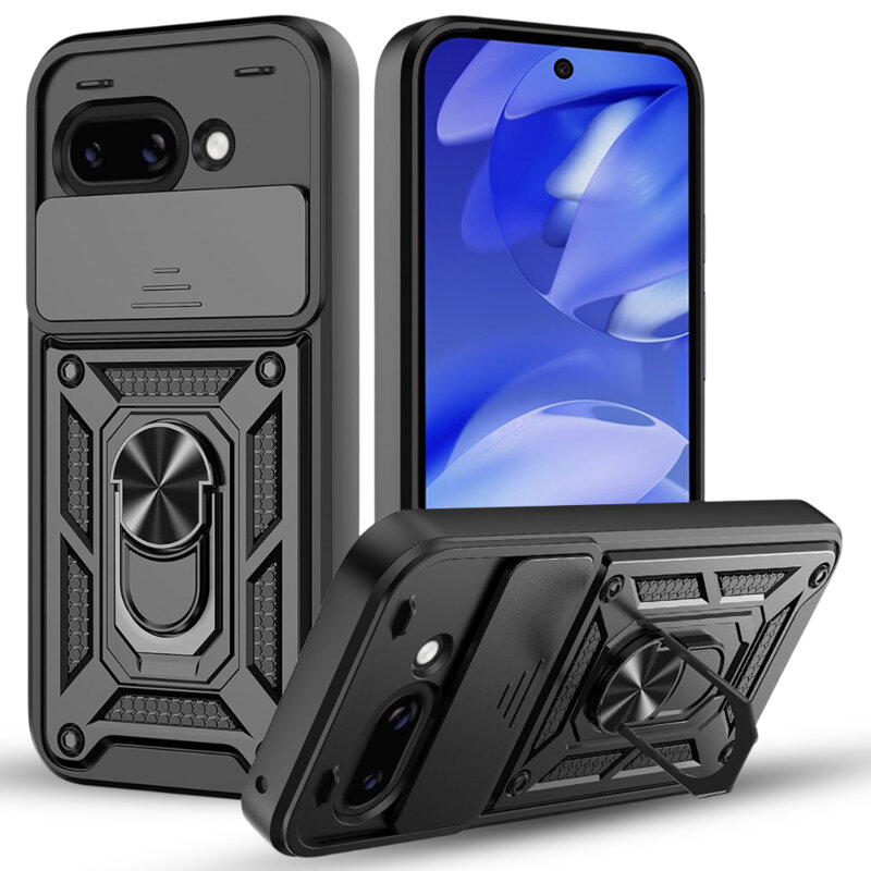 Husa Google Pixel 10a protectie camera Techsuit CamShield Series, negru