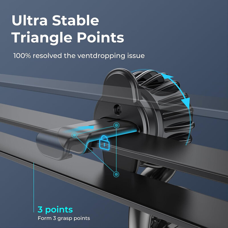 Suport telefon auto MagSafe, universal Lisen, negru