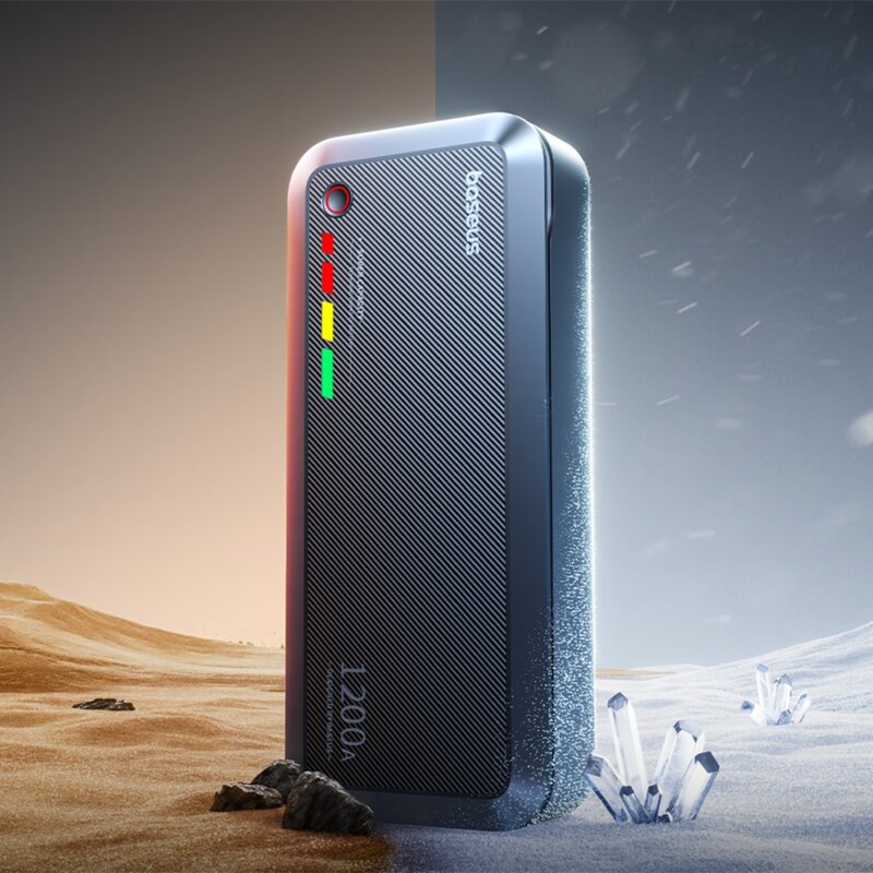 Jump starter portabil 1200A Baseus PrimeTrip VJ1, negru