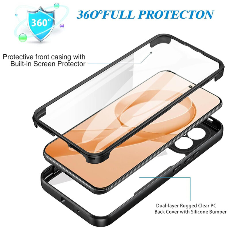 Husa 360° Xiaomi Poco F8 Ultra Techsuit ColorVerse, albastru