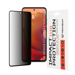 Folie sticla Motorola Moto G15 Power Techsuit 111D Privacy Full Glue, negru