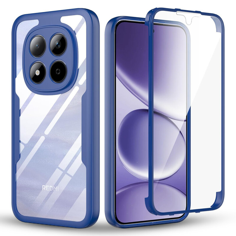 Husa 360° Xiaomi Redmi Note 15 Pro 5G Techsuit ColorVerse, albastru