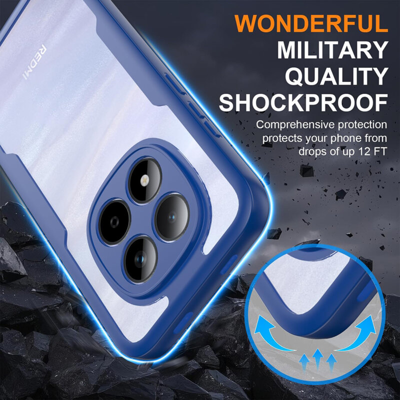 Husa 360° Xiaomi Redmi Note 15 Pro 5G Techsuit ColorVerse, albastru