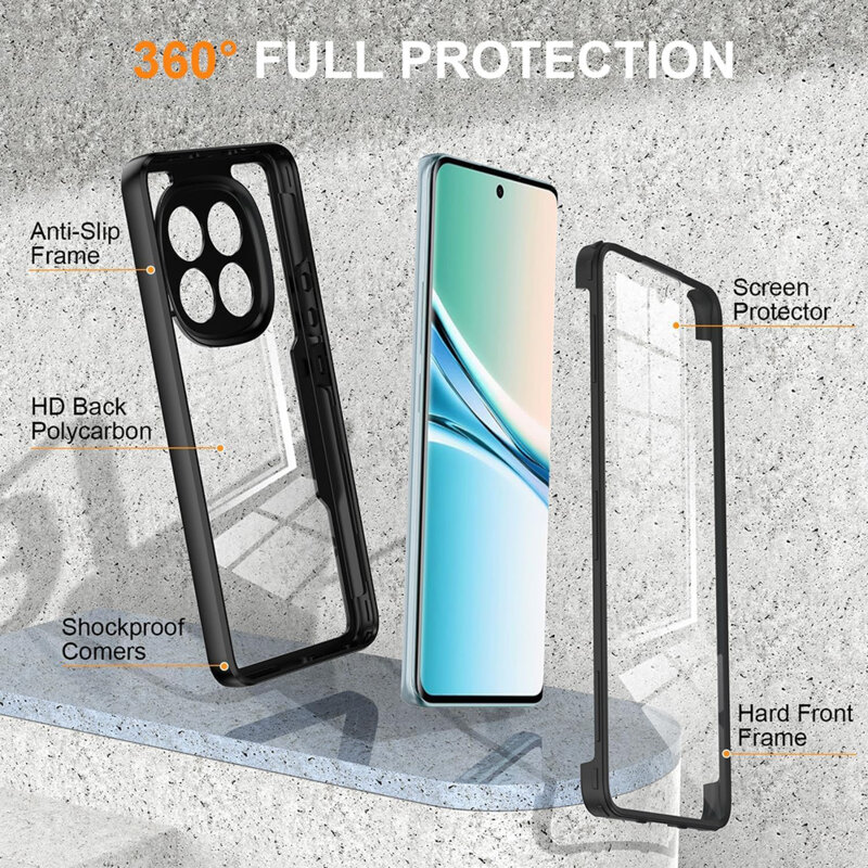 Husa 360° Xiaomi Redmi Note 15 4G Techsuit ColorVerse, negru