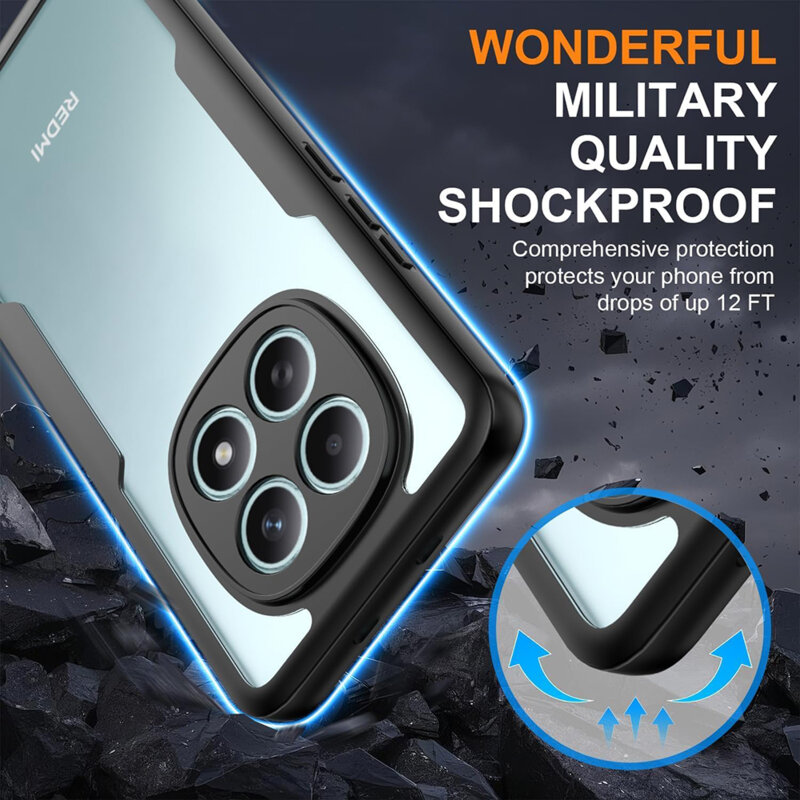 Husa 360° Xiaomi Redmi Note 15 4G Techsuit ColorVerse, negru