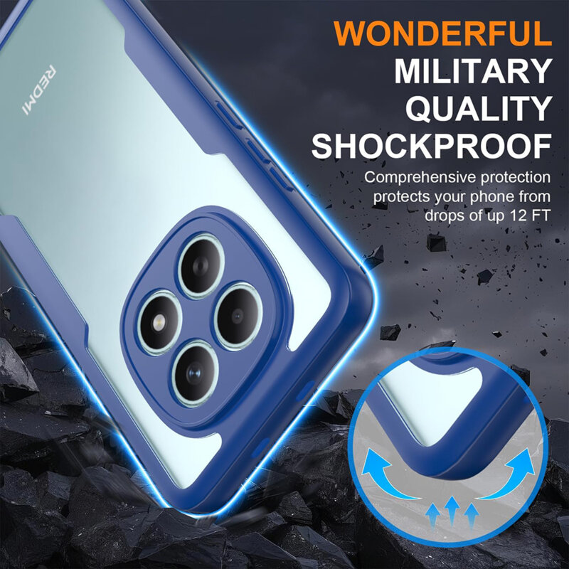 Husa 360° Xiaomi Poco M8 5G Techsuit ColorVerse, albastru