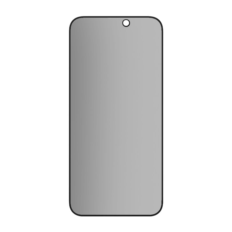 Folie iPhone 17 Pro Blueo Anti-Peep Privacy Glass, negru mat