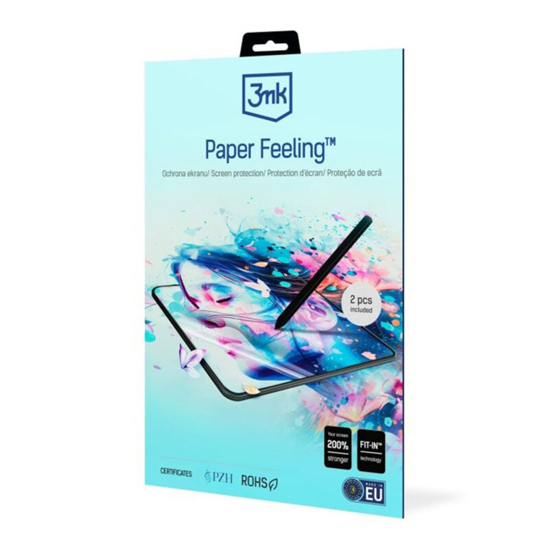 [Pachet 2x] Folie iPad Air 11 (2025) 3mk Paper Feeling, transparenta
