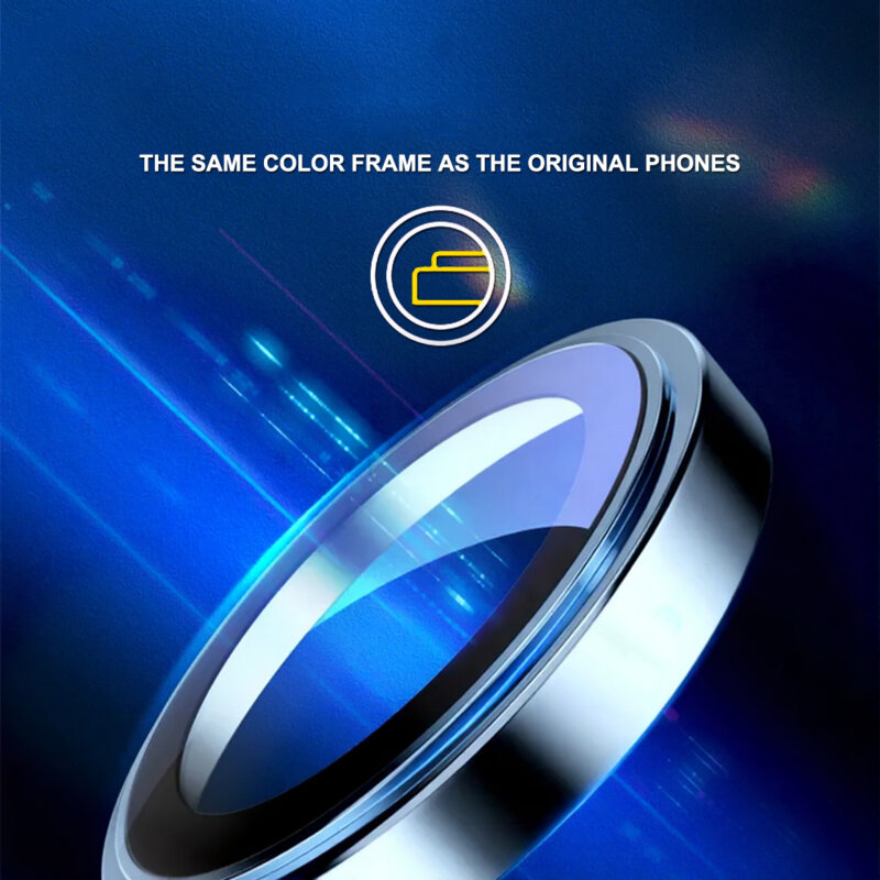 Folie sticla iPhone 17 Pro Max Lito S+ Camera Protector, albastru