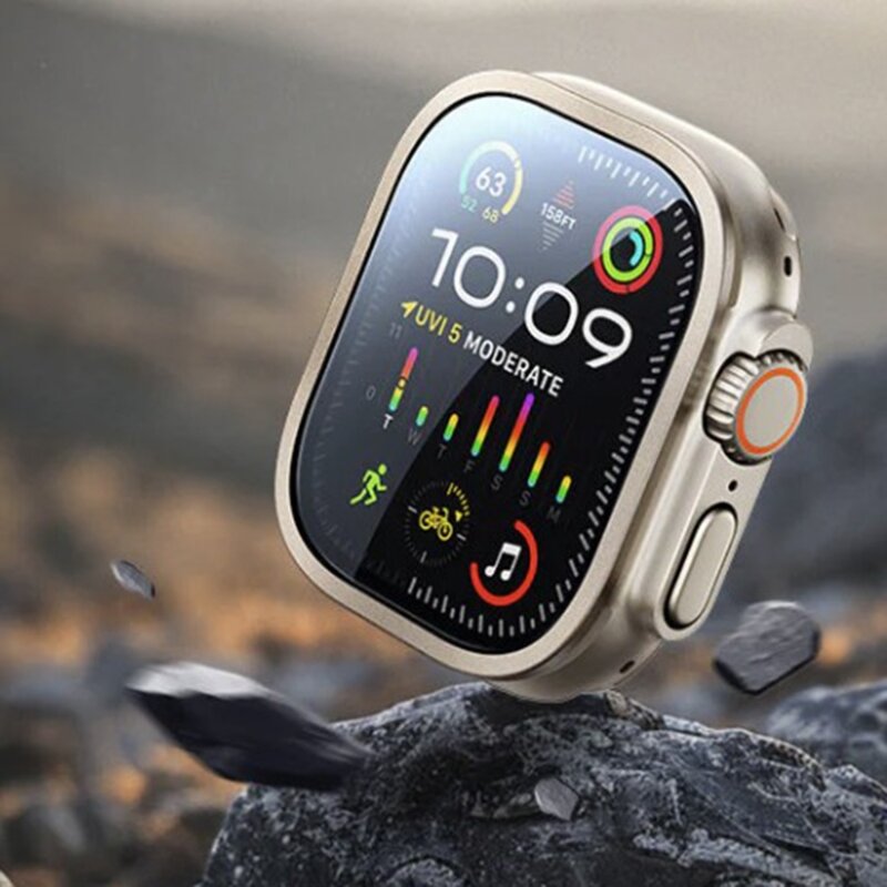 [Pachet 2x] Folie Apple Watch Ultra 3 ESR Armorite, titanium