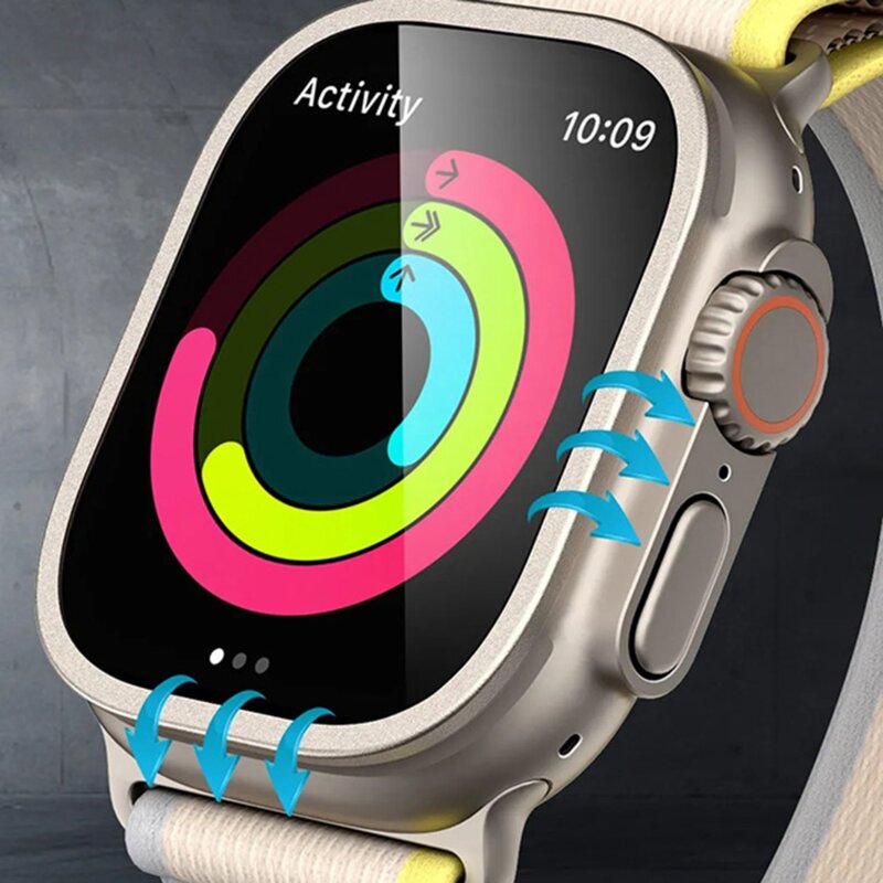 [Pachet 2x] Folie Apple Watch Ultra 3 ESR Armorite, titanium