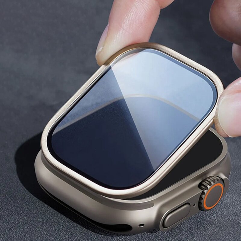 [Pachet 2x] Folie Apple Watch Ultra 2 ESR Armorite, titanium
