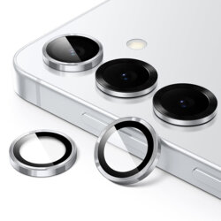 Folie sticla Samsung Galaxy S25 Camera Protector Lito S+, argintiu