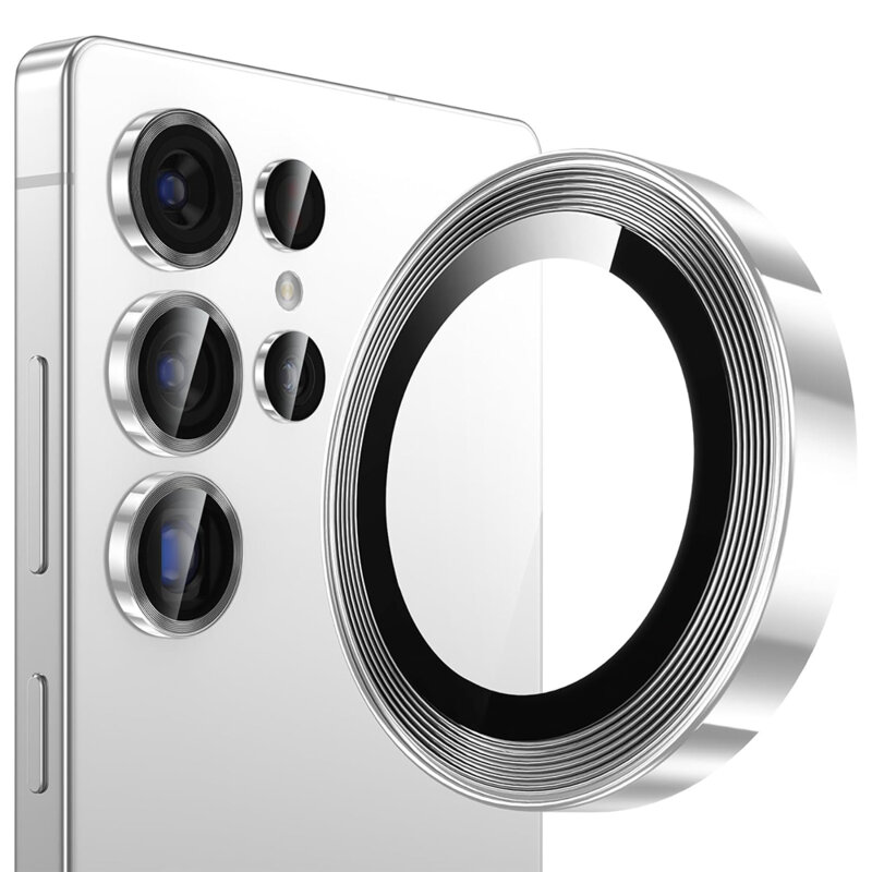 Folie sticla Samsung Galaxy S25 Ultra Camera Protector Lito S+, argintiu