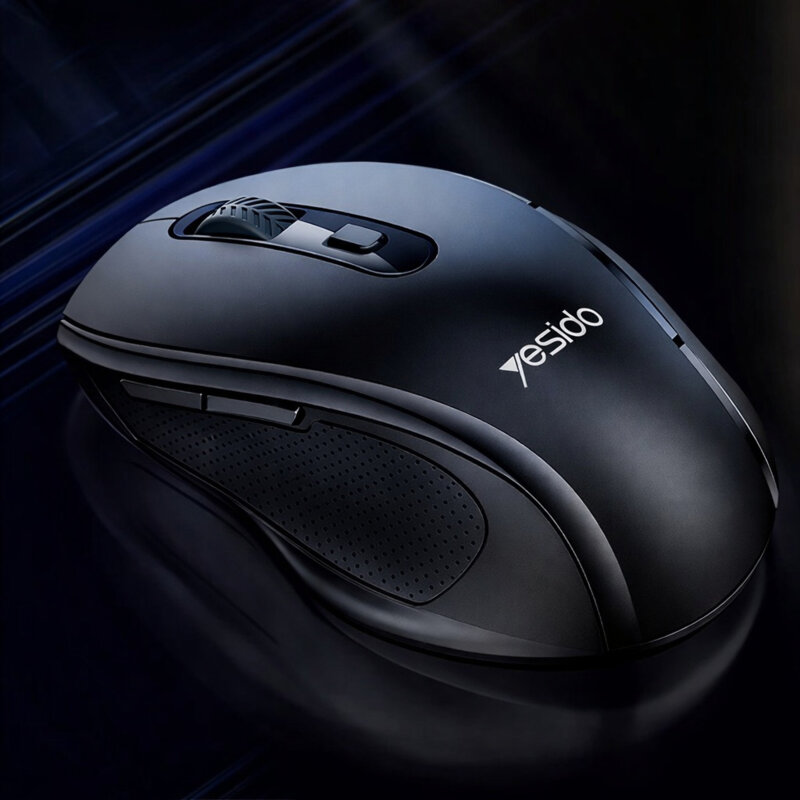 Mouse wireless pentru laptop, PC Yesido KB45, negru