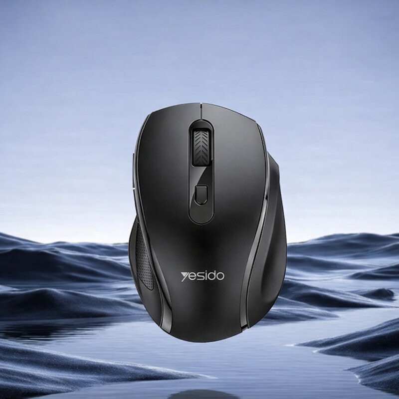 Mouse wireless pentru laptop, PC Yesido KB45, negru