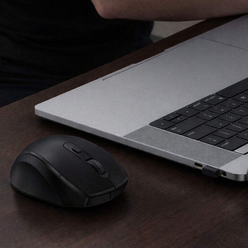 Mouse wireless pentru laptop, PC Yesido KB45, negru