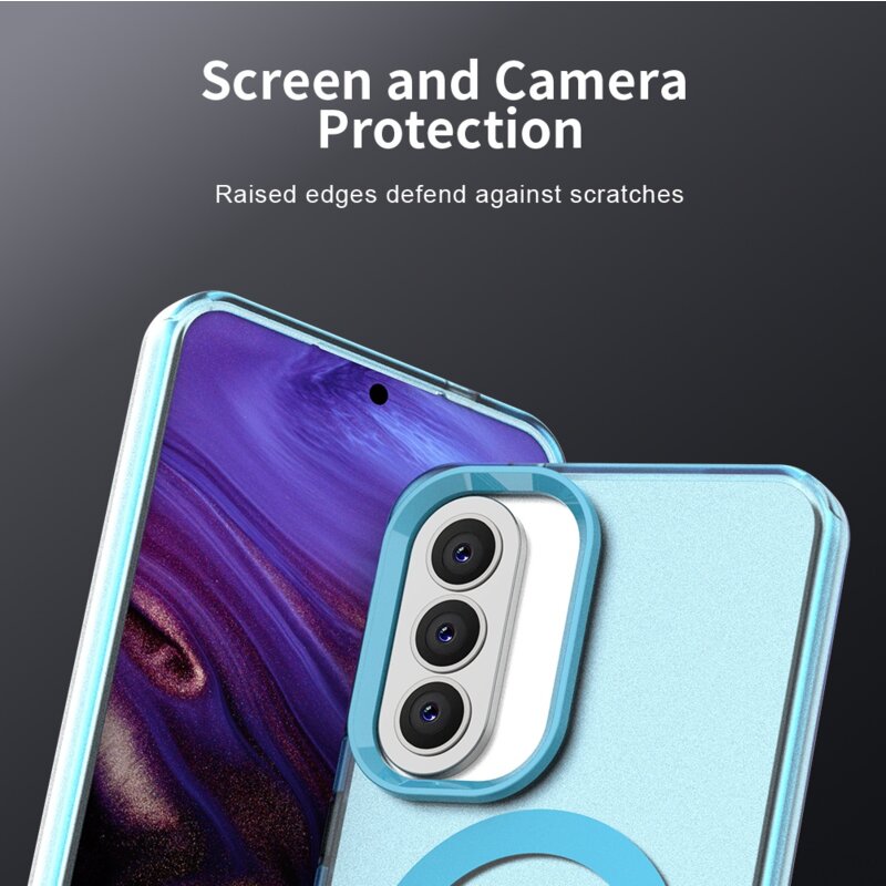 Husa Samsung Galaxy A57 5G Techsuit CandyCase MagSafe, albastru