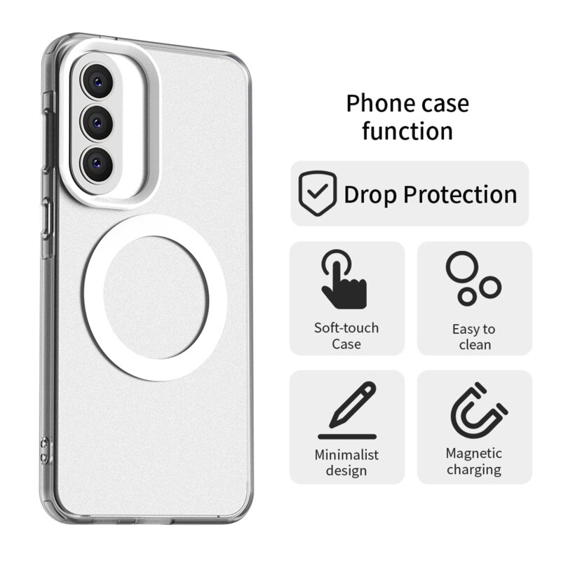 Husa Samsung Galaxy A57 5G Techsuit CandyCase MagSafe, alb