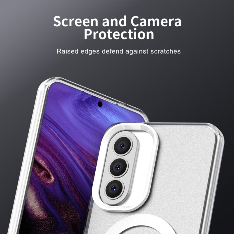 Husa Samsung Galaxy A57 5G Techsuit CandyCase MagSafe, alb