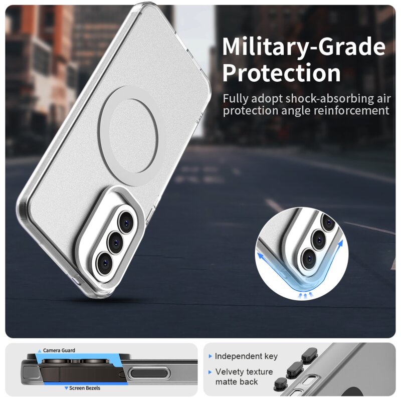 Husa Samsung Galaxy A57 5G Techsuit CandyCase MagSafe, alb