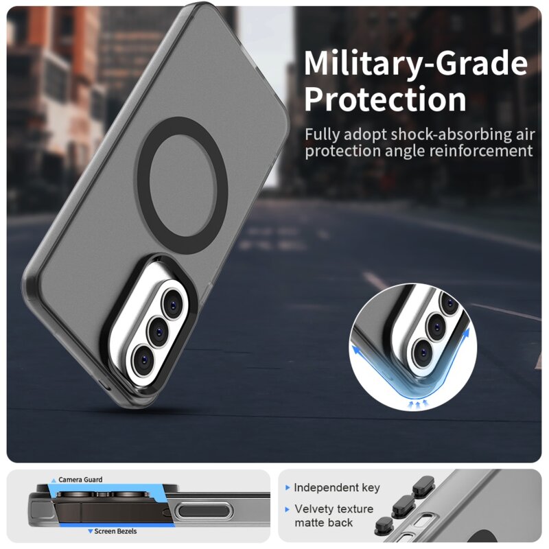 Husa Samsung Galaxy A57 5G Techsuit CandyCase MagSafe, negru