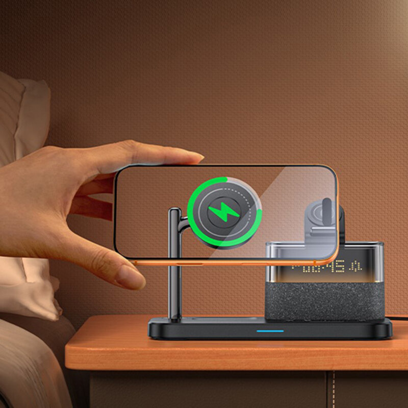 Statie de incarcare wireless MagSafe Yesido DS37, 25W, negru