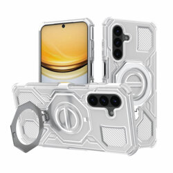 Husa Samsung Galaxy A57 5G Techsuit Carbon Shield PRO, alb