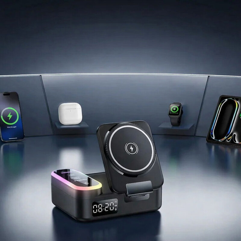 Statie de incarcare wireless MagSafe Yesido DS38, 65W, negru