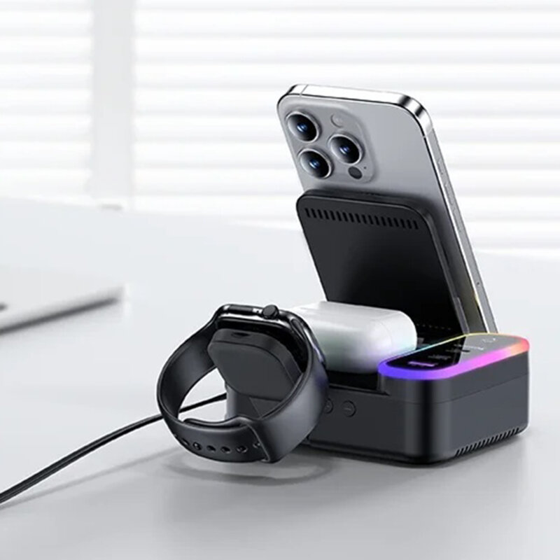 Statie de incarcare wireless MagSafe Yesido DS38, 65W, negru